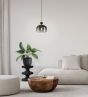Κρεμαστό Φωτιστικό Μαύρο Μονόφωτο 19xH110cm 1xE27 Eglo Oilella 99616