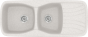 Sanitec Νεροχύτης 311 Classic 120×51 311-14-Metallic-Ice