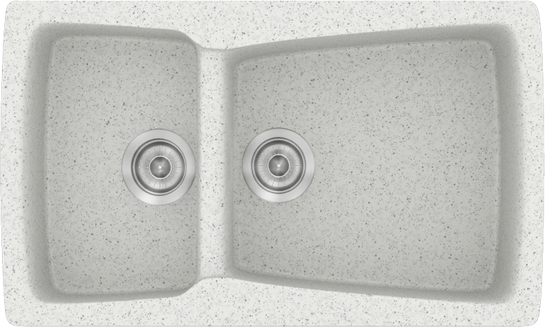 Sanitec Νεροχύτης 320 Classic 79×50 320-01-Granite-White