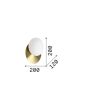 NINFEA AP1 BIANCO Ideal Lux 306940