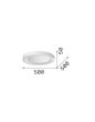 PLANET PL D50 BIANCO Ideal Lux 312354