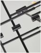 SE21-BL-100-SH3 ADEPT PENDANT Black Metal Pendant Brown Shade+ HOMELIGHTING 77-8872
