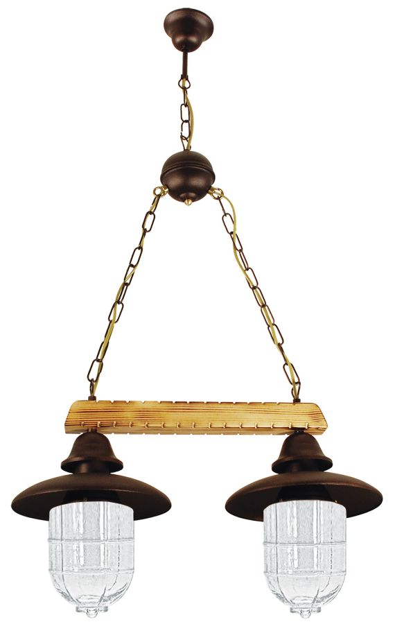 PDA 112-2 TR ΚΡΕΜ 2/Φ ΡΑΓΑ ΞΥΛΟ-ΣΚΟΥΡΙΑ 2ΧΕ27 ARlight 0101442