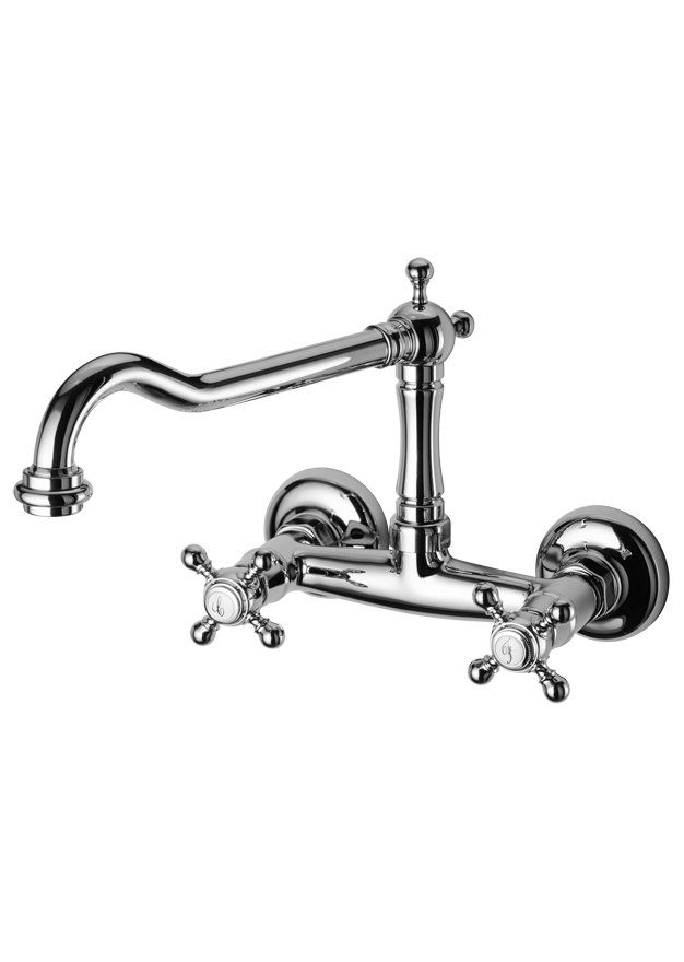 Μπαταρία Ρετρό Κουζίνας Τοίχου Χρωμέ Gaboli Fratelli Classic Line Papiro 900