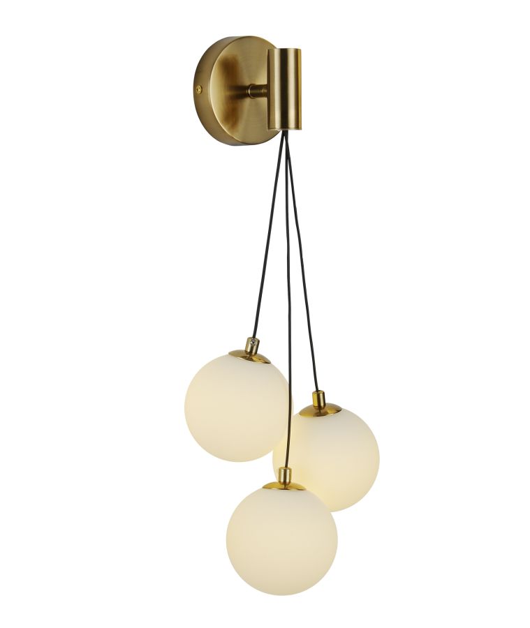 Φωτιστικό Απλίκα L25xW16xH50cm Τρίφωτη 3xG9 Οξυντέ Τσαμπί με Μπαλίτσες WLC 652 ARlight 0104535