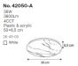 InLight Πλαφονιέρα οροφής LED 36W 4cct από λευκό ακρυλικό D:50cm 42050-Α-Λευκό