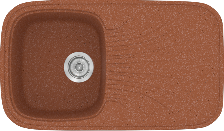 Sanitec Νεροχύτης 315 Classic 82×50 315-20-Granite-Terracota