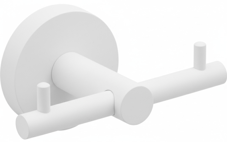 Άγκιστρο Διπλό Λευκό Bronze Art Fairmont MH08-36-AA