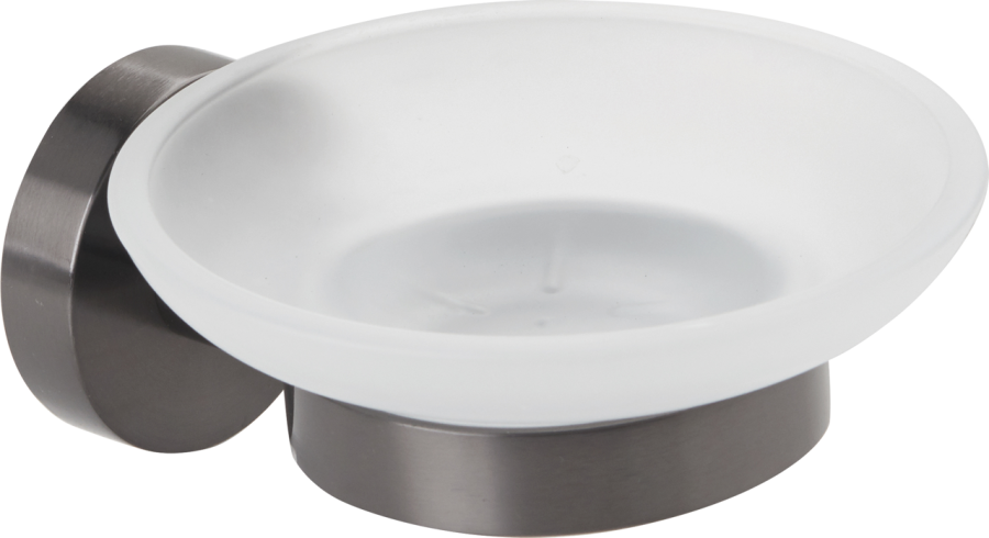 Σαπουνοθήκη Γυαλί Γραφίτης Bronze Art Inox304 1030-81