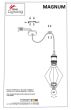 SE21-BR-10-5BL-GR12 MAGNUM FLEX Bronze Metal Pendant Black Metal Grid+ HOMELIGHTING 77-8966