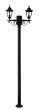 Κολώνα κήπου LP-500ΕΒ 2Φ BLACK 200cm ΚΑΡΑΒΟΛΟΣ ΙΣΤΟΣ Heronia 23-0006