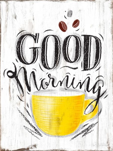 Ξύλινο Κρεμαστό 30x40cm "Good Morning" Etoile NN-711-52