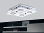 Σποτ Ροζέτα Τετράφωτη  D29x29xH7m 4xGU10 3000K Ατσάλι Χρώμιο-Διάφανο Σατινέ Γυαλί Eglo Cabo 30931