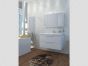 Σετ Έπιπλο Μπάνιου 90 εκ. Λευκή Λάκα Βάση -Νιπτήρας, Καθρέπτης, Φωτιστικό Savvopoulos Likno I