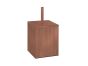 Χαρτοδοχείο 5lt Μ18xΠ18xY40 cm AISI 304 Old Cooper Matt  Sanco Waste Bins 90653-M26