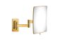 Επιτοίχιος Μεγεθυντικός Καθρέπτης x3 με Διπλό Βραχίονα Led 5w 220-240V Gold 24K Sanco Led Cosmetic Mirrors MRLED-301-A05
