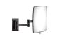 Επιτοίχιος Μεγεθυντικός Καθρέπτης x3 με Διπλό Βραχίονα Led 5w 220-240V Gun Metal Polished Sanco Led Cosmetic Mirrors MRLED-301-A23