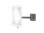 Επιτοίχιος Μεγεθυντικός Καθρέπτης x3 Led 5watt 220-240V IP44 Sanco Led Cosmetic Mirrors Antracite Grained MRLED-305-M118