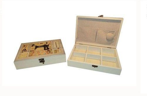 Kουτί Ραπτικής 26x17x7cm Ξύλινο με Θήκες Etoile LA-110A