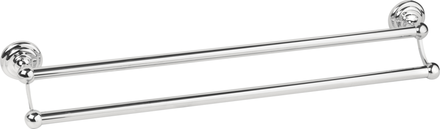 Πετσετοθήκη Διπλή Χρώμιο Bronze Art Toronto 4216-10