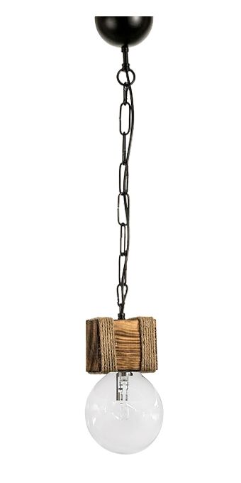 UT-8X8 1L ΔΟΚΑΡΙ WOOD-CHAIN ΚΡΕΜΑΣΤΟ ΧΩΝΕΥΤΑ ΝΤΟΥΙ Ε/27 Heronia 31-1343