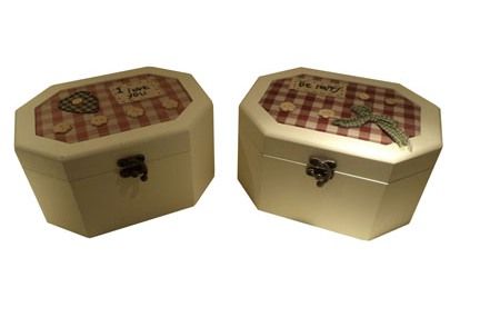 Κοσμηματοθήκη 21x16x12cm Ξύλινη με Ύφασμα Etoile LLA-114
