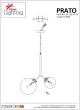 SE 110-15-23 PRATO PENDANT BRASS GOLD WITH 2 OPAL GLASSES Φ15,23 Γ4 HOMELIGHTING 77-4490
