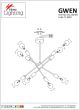 KQ 2629/8 GWEN BLACK PENDANT Δ4 HOMELIGHTING 77-8092