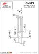SE21-BL-100 ADEPT BLACK METAL PENDANT Γ4 HOMELIGHTING 77-8250