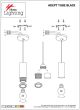 SE21-BL-4-3BL ADEPT TUBE Black Pendant+ HOMELIGHTING 77-8480