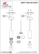 SE21-GM-4-4BL-GR1 ADEPT TUBE Gold Matt Pendant Black Metal Grid+ HOMELIGHTING 77-8623