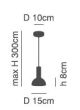 SE21-GM-4-MS3 ADEPT TUBE Gold Matt Pendant Black Metal Shade+ HOMELIGHTING 77-8645