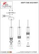 SE21-GM-5-3BL ADEPT TUBE GOLD MATT Gold Matt Pendant+ HOMELIGHTING 77-8682
