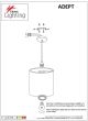 SE21-BL-B10-BL1W-SH1 ADEPT PENDANT White Fabric Wall Lamp + HOMELIGHTING 77-9007