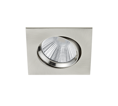 Σποτ Χωνευτό Νίκελ Ματ Τετράγωνο 8xH5cm Led 5,5w 3000K 345lm Trio Lighting Pamir 650410107