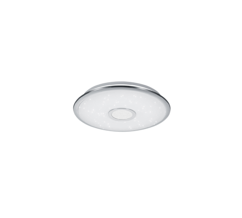 Πλαφονιέρα Οροφής Χρωμέ 42x7cm Led 27w 3000-5500K 3100lm Trio Lighting Osaka 678713006