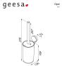 Πιγκάλ Επιτοίχιο Geesa Opal Black Brushed PVD 7211-411