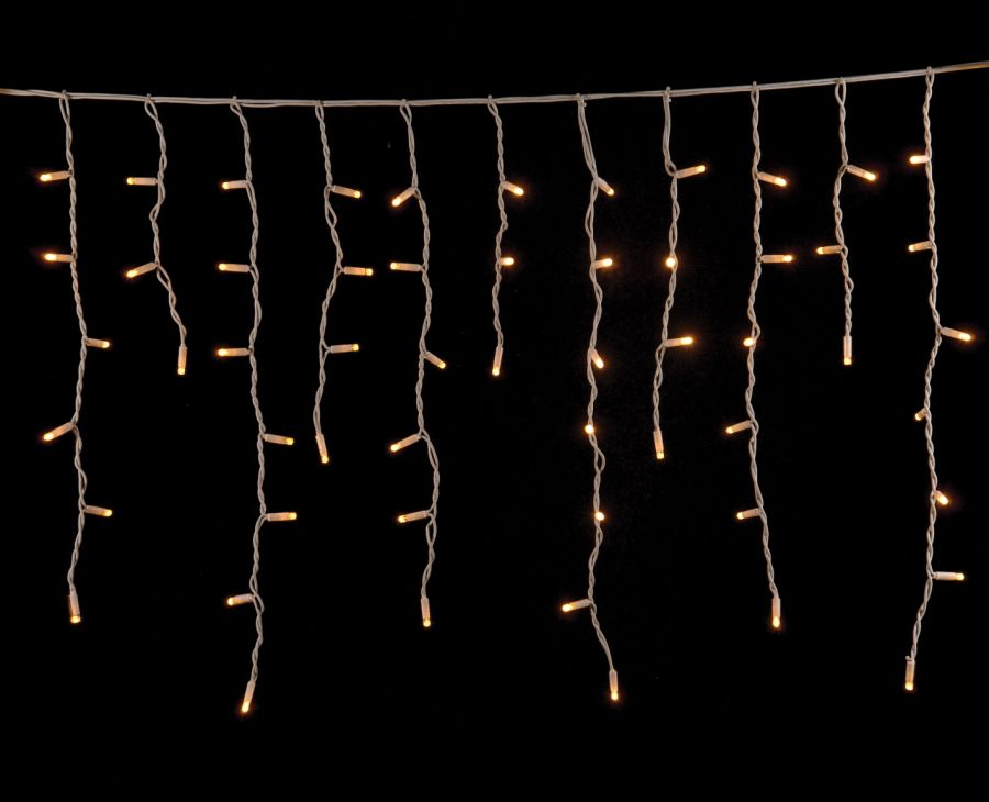 100Led Σταθερή Ασύμμετρη Κουρτίνα Rubber Με Επέκταση Ip65 Και Μπρίζα Σούκο 200 x 70(h)cm,Λευκό Καλώδιο/ Θερμό Λαμπάκι (Kelvin: 2.500 - 3.000) Lianos 80250