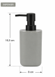 Σετ Μπάνιου από PP 3 Τεμαχίων Grey MRShome DF-0057002