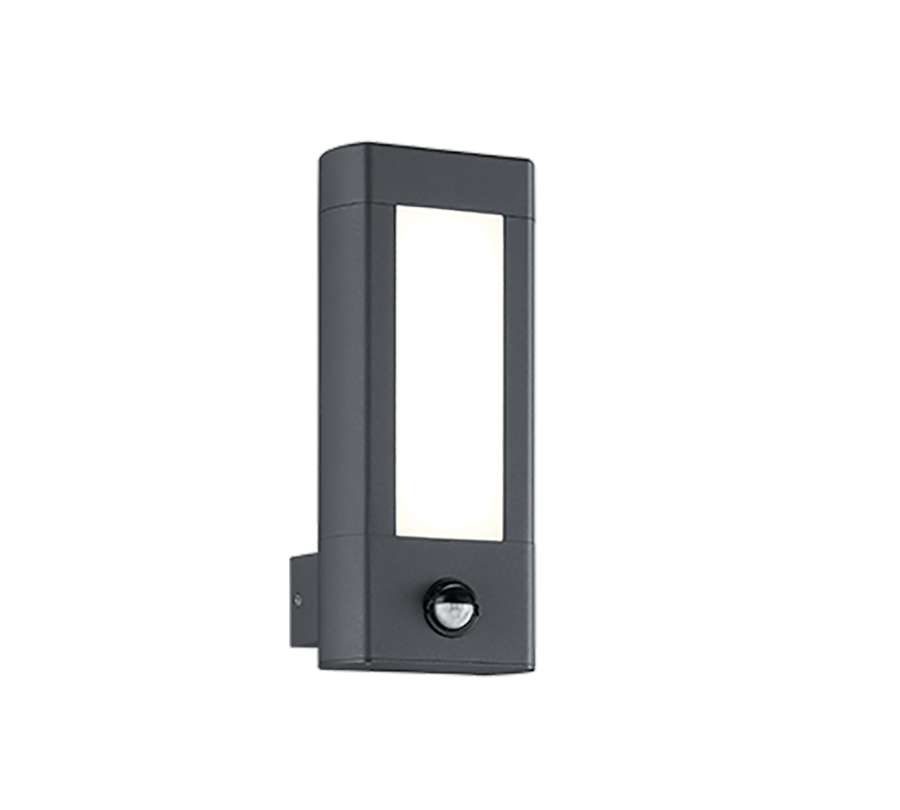 Φωτιστικό Επιτοίχιο IP54 Ανθρακί Motion Sensor Led 3000K 2x4,5w 2x600lm  Trio Lighting Rhine 221669242