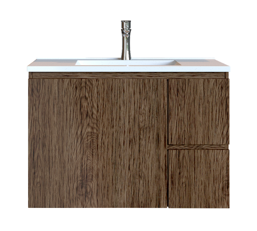 Έπιπλο Μπάνιου 90 εκ. με Νιπτήρα Χρώμα Anziano Natural Sanitec Alba C 90