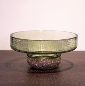 Διακοσμητική Πιατέλα Γυάλινη 24,5x11,5cm Etoile MB-1515