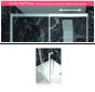 Πόρτα Ντουζιέρας Χρωμέ Μ137-141 Υ200 εκ.1 Σταθερό+1 Συρ/νο 8 χιλ.Clean Glass Devon Smooth Slider SLM140C-100