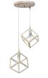 KYVOS NEW 2/L WHITE-BRONZE PENDEL ΚΡΕΜΑΣΤΟ PLASTIC Heronia 35-0108