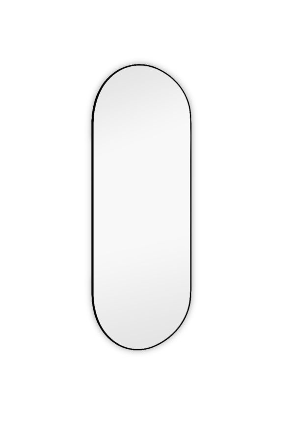 Καθρέπτης Επίτοιχος Π30xY70cm Μέταλλο Black Μέταλλο Mirrors & More Josie 1630102