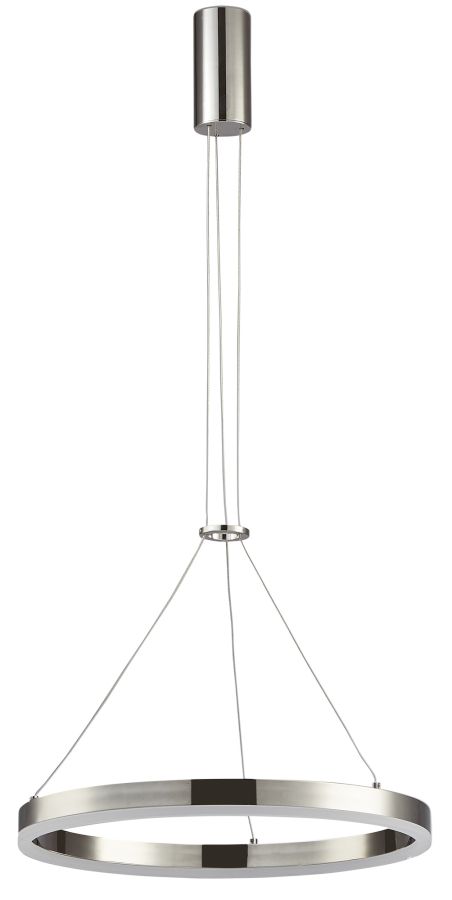 Φωτιστικό Κρεμαστό D40xΗ120cm Στεφάνι Νίκελ Ματ Led 25w 4000K 2590lm PDC 696-40 MCR ARlight 0104495
