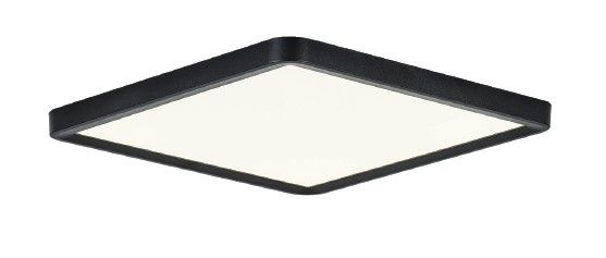 InLight Πλαφονιέρα οροφής LED 40W 3CCT by switch on base από μαύρο μέταλλο  D:50cm 42045-Black