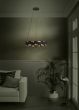 Κρεμαστό Φωτιστικό Μαύρο -Χρυσαφί D61,5xH150cm LED 3000K 4200lm Eglo Altagracia 390031
