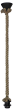 Κρεμαστό φωτιστικό E/27K ROPE RING 1L UT-BL Heronia 31-0955