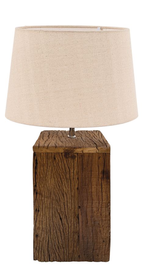 TLI 6346 40BG ΕΠΙΤΡΑΠΕΖΙΑ ΛΑΜΠΑ ΤΕΤΡΑΓΩΝΗ ΑΠΟ ΑΝΑΚΥΚΛΩΜΕΝΟ ΞΥΛΟ ΜΕ ΑΜΠΑΖΟΥΡ ΜΠΕΖ 1ΧΕ27 ARlight 02010048